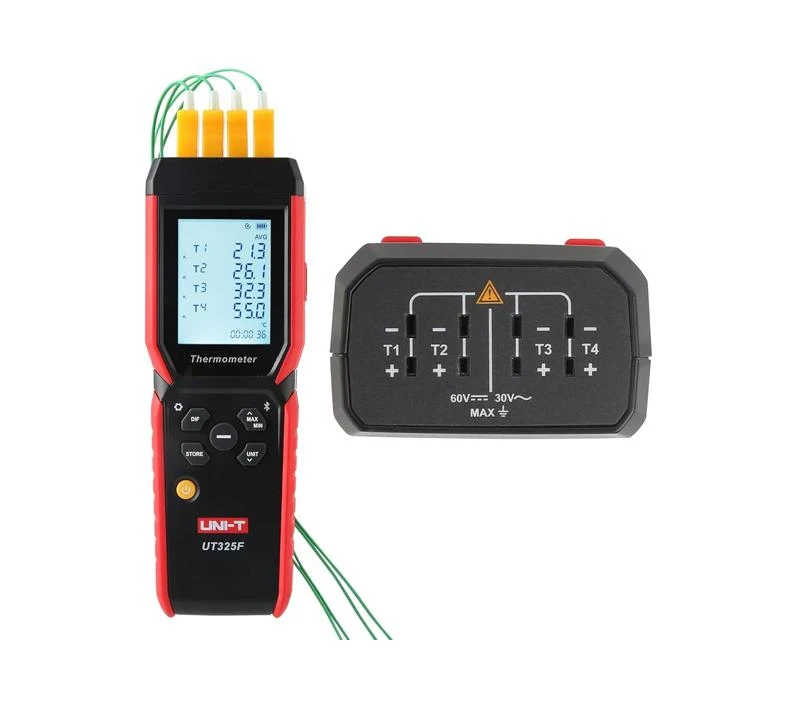 Máy đo nhiệt độ tiếp xúc 4 kênh UNI-T UT325F (-200.0℃ đến 1372℃)